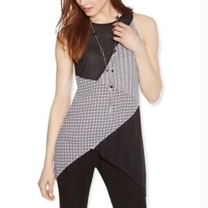 White House Black Market Asymmetrical Hem Sleeveless Top